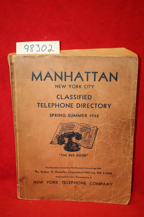 New York Telephone Company: Manhattan New York City Classified Telephone Dire...