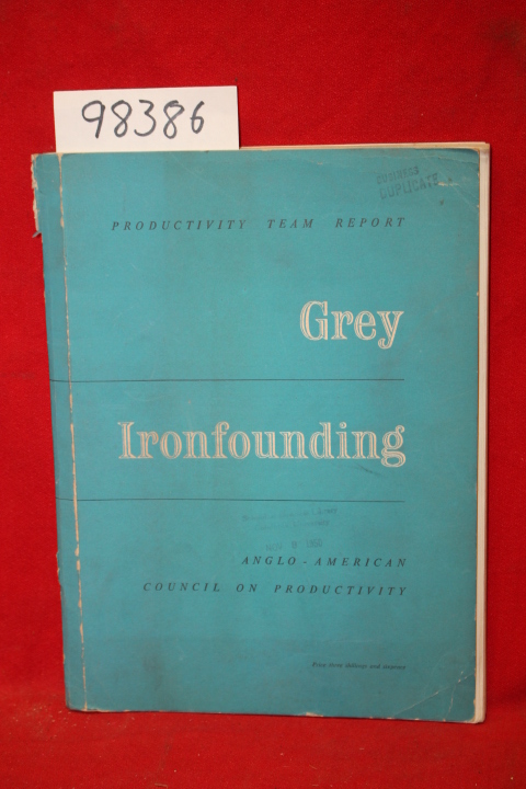 Productivity Team Report Grey Ironfounding