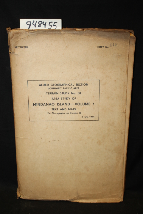 MacArthur; Sutherland, R. K.; Willou...: Allied Geographical Section Southwes...
