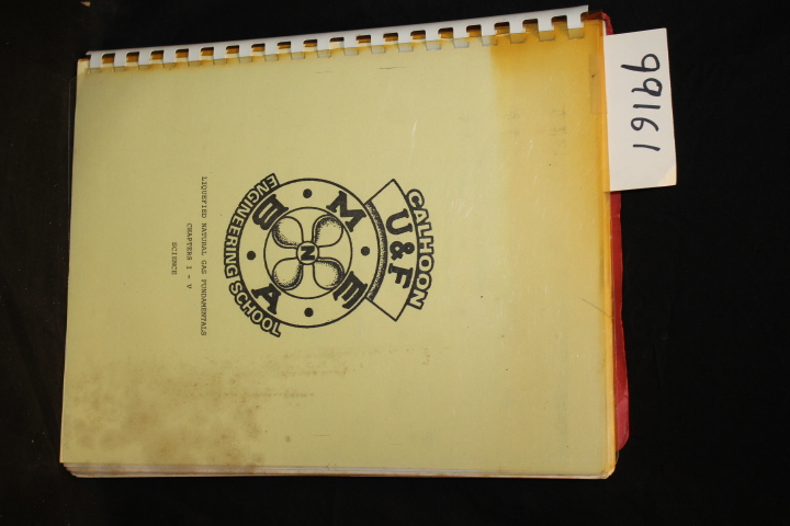 CALHOON ENGINEERING SCHOOL: Liquified Natural Gas Fundamentals: Chapters I - ...