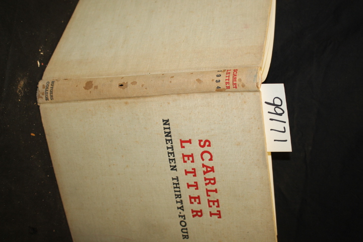 Fisher, William A. Jr.: Scarlet Letter 1934.  Rutgers Vollege