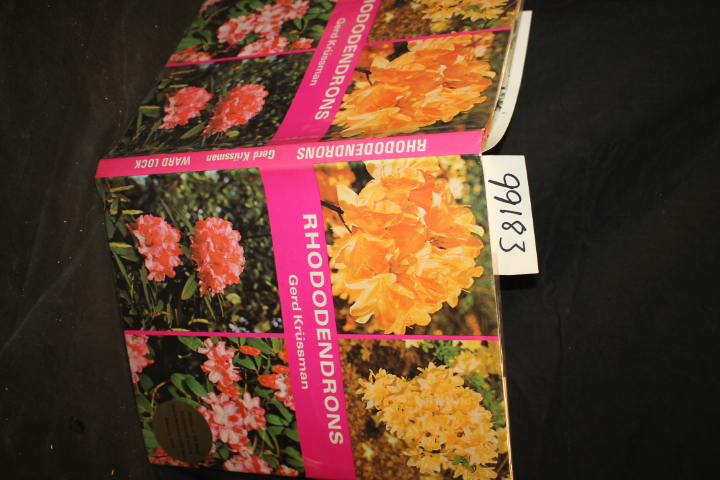 Krussmann, Gerd: Rhododendrons: Their History, Geographical Distribution, Hyb...