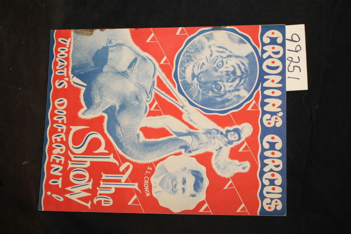 Cronin, S. L.: Cronin's Circus:The Show That's Different 1950