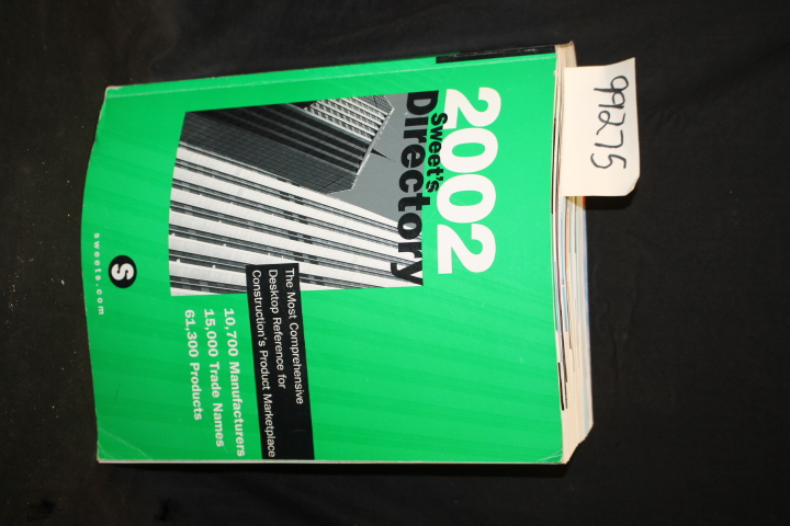 Sweet's: Sweet's Directory 2002