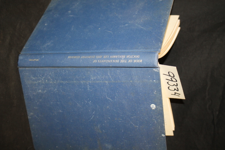 BAKER, Lee And Dorothy Gordon  & Jon...: Book Of The Descendants Of Doctor Be...