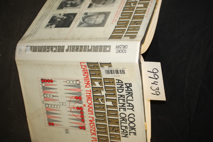 Cooke, Barclay; Orlean, Rene: Championship Backgammon