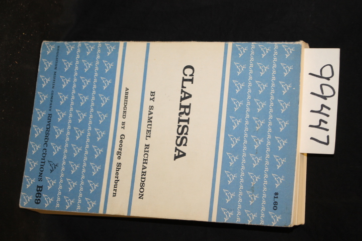 Richardson, Samuel: Clarissa or the History of a Young Lady