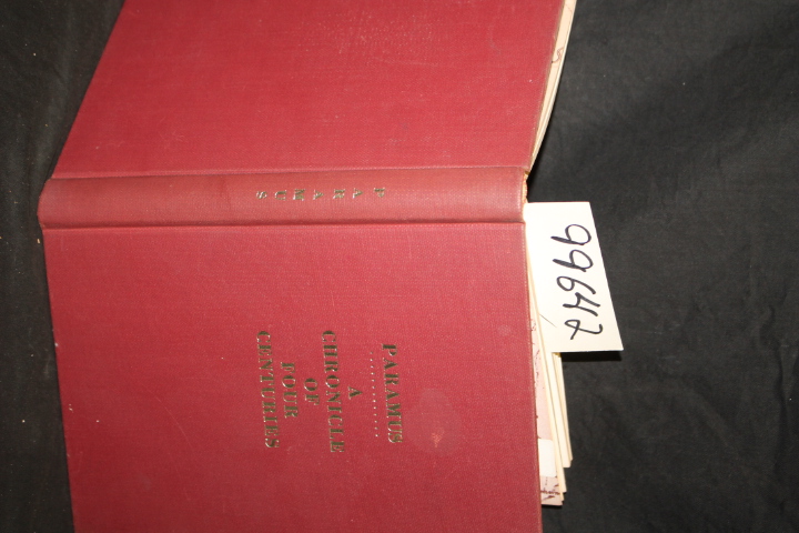 Bogert, Frederick W. (SIGNED BY AUTHOR): Paramus a Chronicle of Four Centuries