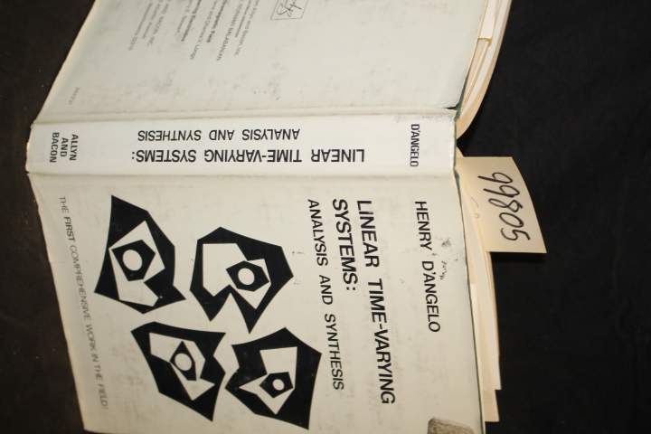 D'Angelo, Henry: Linear Time-Varying Systems: Analysis and Synthesis