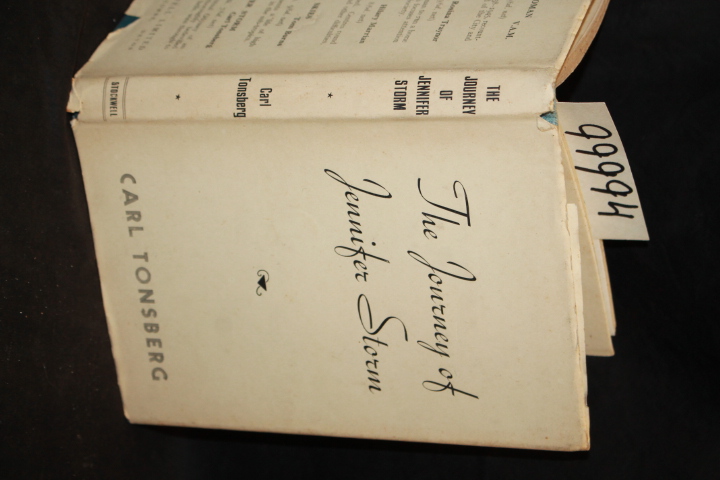 Tonsberg, Carl (SIGNED BY AUTHOR): The Journey of Jennifer Storm