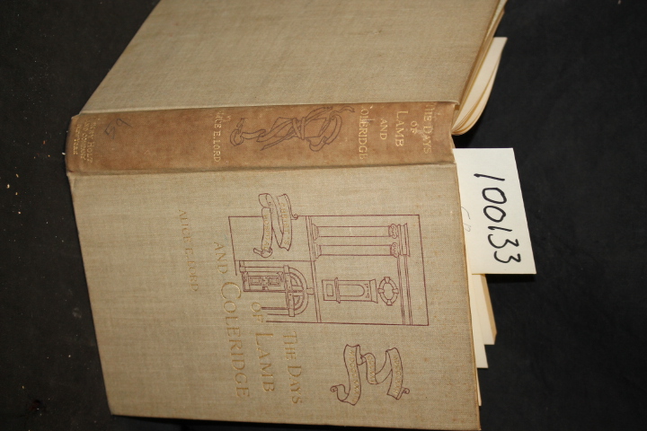 Lord, Alice E.: The Days of Lamb and Coleridge a Historical Romance