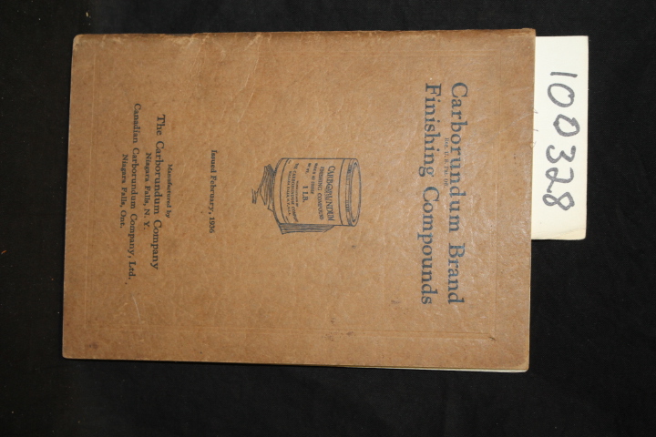The Carborundum Company: Carborundum Brand Finishing Compounds