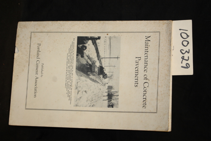 Portland Cement Association: Maintenance of Concrete Pavements