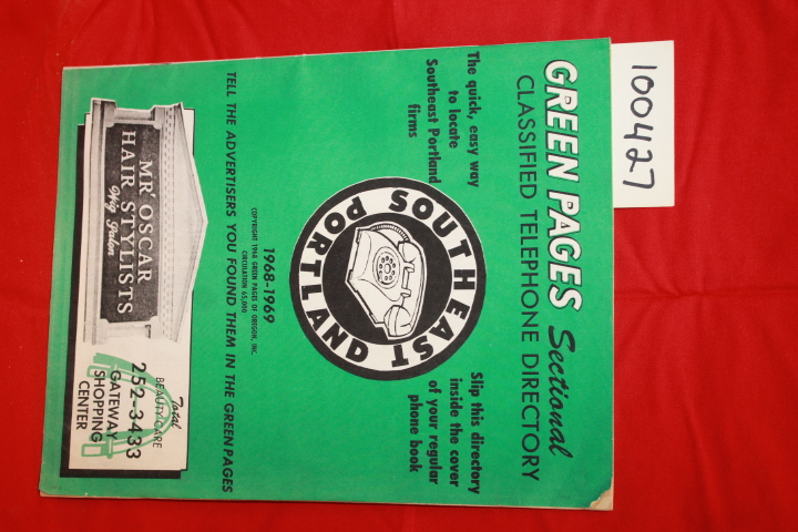 Green Pages of Oregon, Inc.: Green Pages Sectional Classified Telephone Direc...