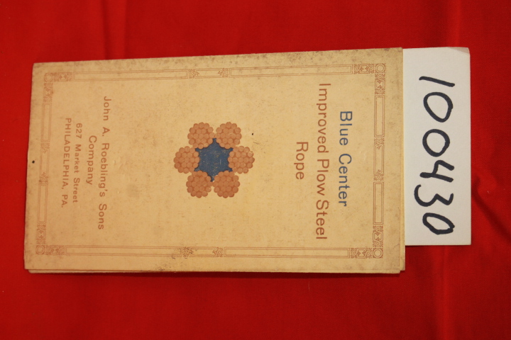 John A. Roeblings Sons Company: Blue Center Improved Pillow Steel Rope Roebling