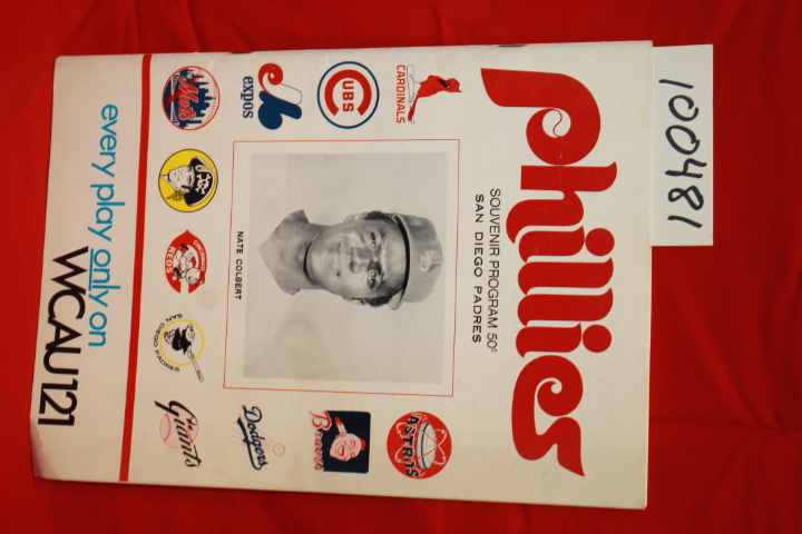 Phillies: Phillies Souvenir Program  San Diego Padres (Nate Colbert on cover)
