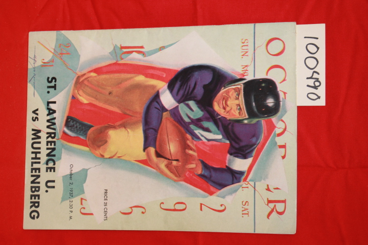 Muhlenberg College: St. Lawrence U. Vs. Muhlenberg October 2, 1937: Muhlenber...