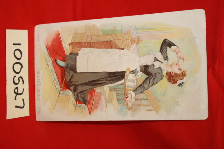 Phillips' Digestible Cocoa: Victorian Ad Card: Phillips' Digestible Cocoa
