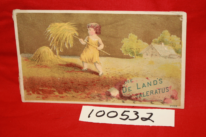 J. DeLand & Co; Chase & Page: Use De Land's Sleratus; Victorian Advertising Card