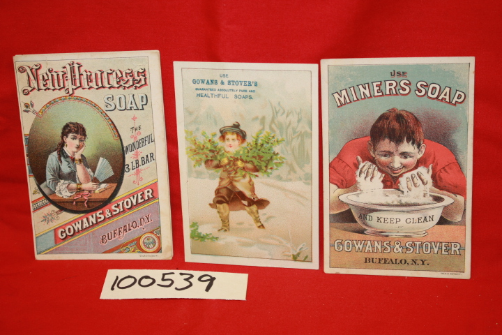 Gowans & Stover: Gowans & Stover Soap; Victorian Advertising Card
