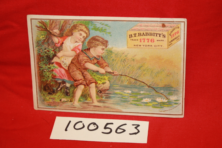 B. T. Babbitt's: B. T. Babbitt's Medicinal Yeast; Victorian Advertising Card