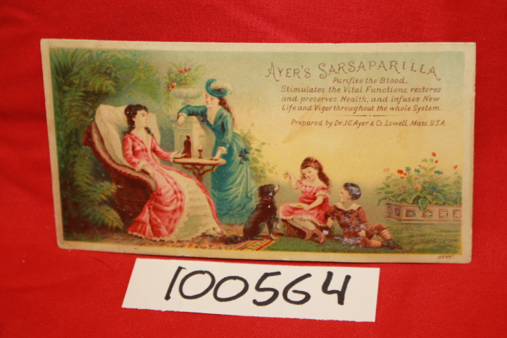 Dr. J. G. Ayer & Co.: Ayer's Sarsaparilla; Victorian Advertising Card