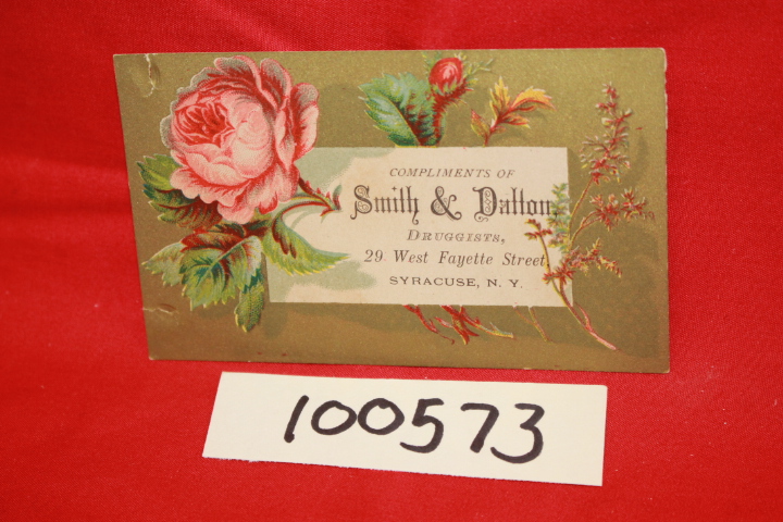 Smith & Dalton: Compliments of Smith & Dalton, Druggists; Victorian Advertisi...