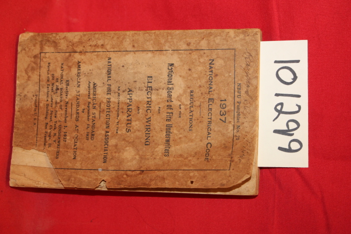 National Board of Fire Underwriters: 1937 National Electrical Code Regulation...