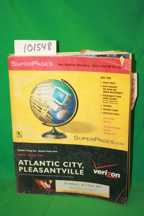 Verizon: SuperPages Atlantic City, Pleasantville Area Code 609 Includes Listi...