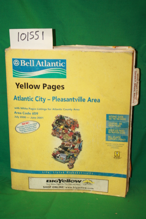 Bell Atlantic: Yellow Pages Atlantic City - Pleasantville Area with White Pag...