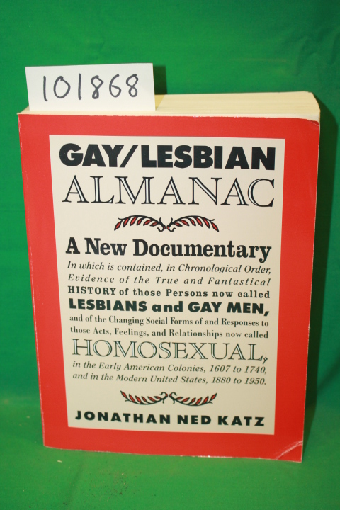 Katz, Jonathan Ned: Gay/Lesbian Almanac a New Documentary