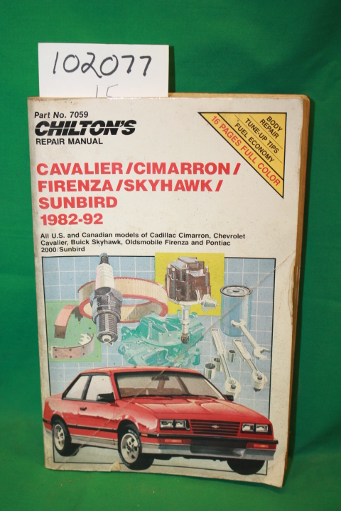 Tortorici, Anthony: Chilton's Repair Manual Chevy Cavalier, Buick Skyhawk, Cd...