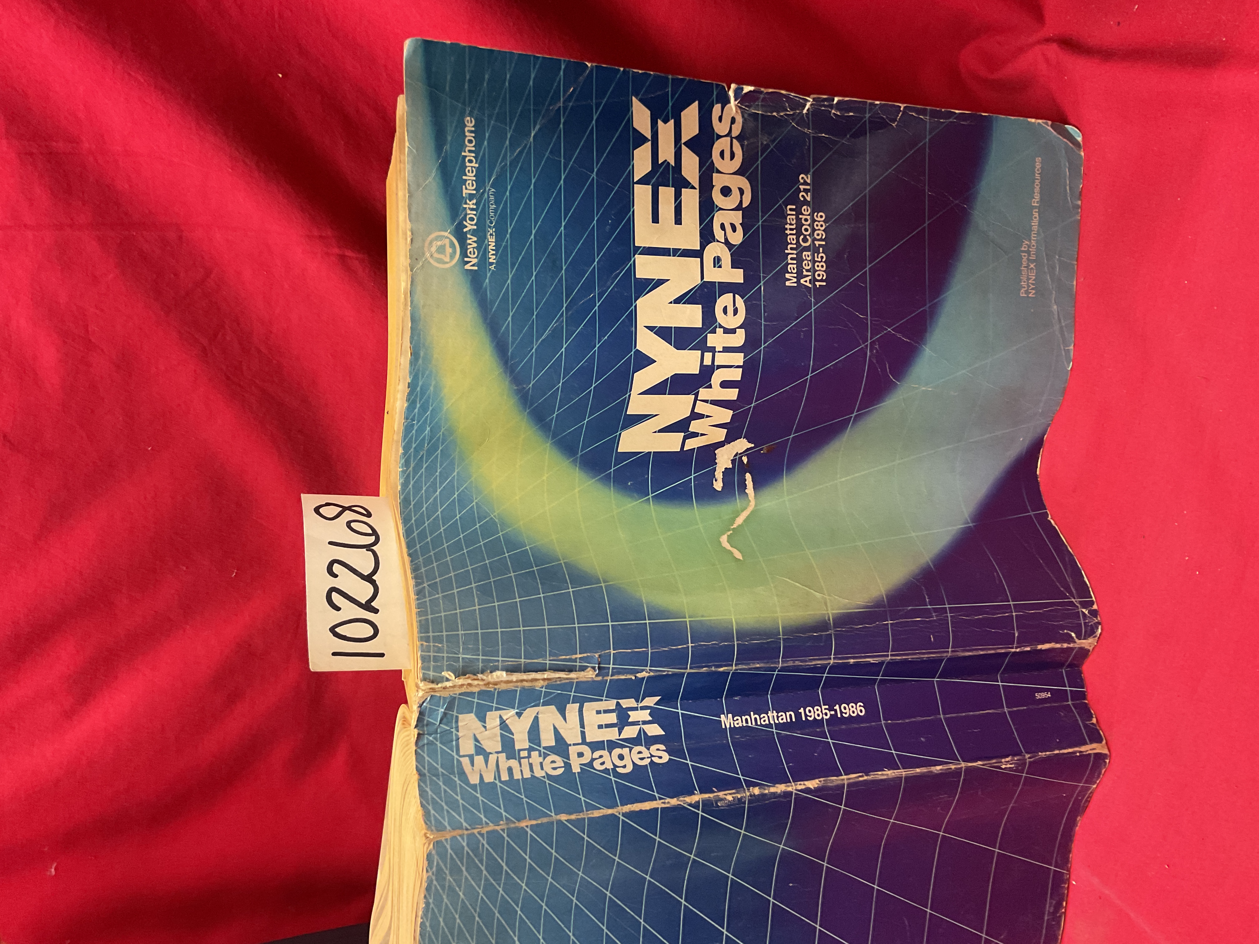 NYNEX: NYNEX White Pages Manhattan Area Code 212 1985-1986