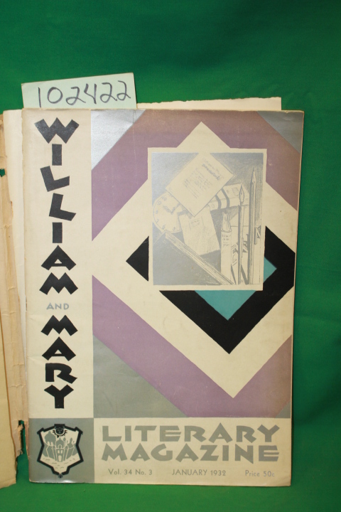 William and Mary College, Eversole, ...: William and Mary Literary Magazine V...