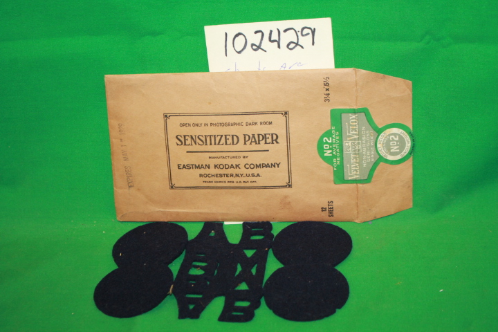 Eastman Kodak Comapny: Sensitized Paper (Sheets missing, felt is present w/ o...