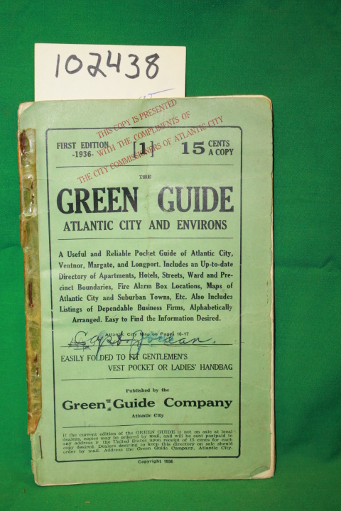 Green Guide Company: The Green Guide Atlantic City and Environs