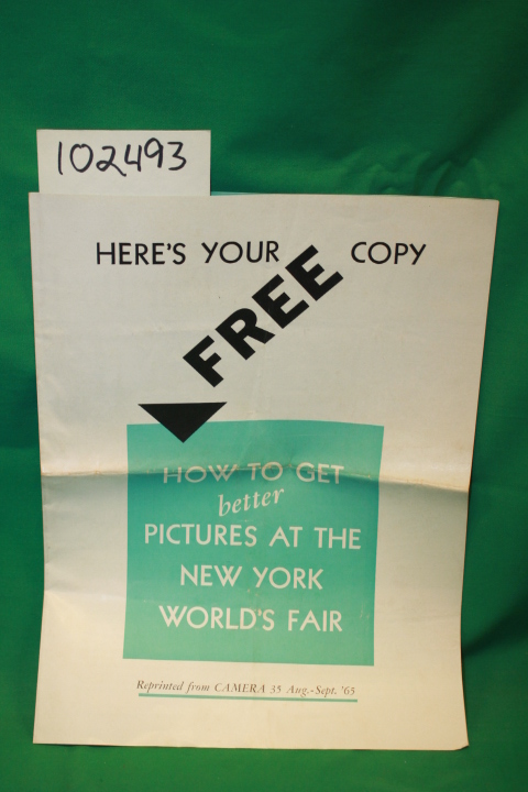 Camera 35: How to Get Better Pictures at the (New York World's Fair 1964-1965)