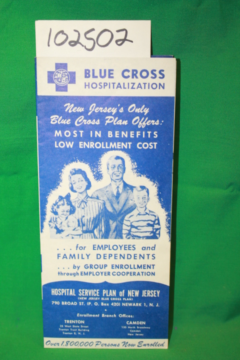 Hospital Service Plan of New Jersey: Blue Cross Hospitalization: New Jersey's...