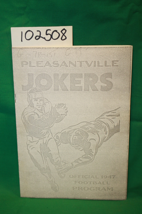 Pleasantville Jokers: Pleasntville Football  Jokers Official 1947 Football Pr...