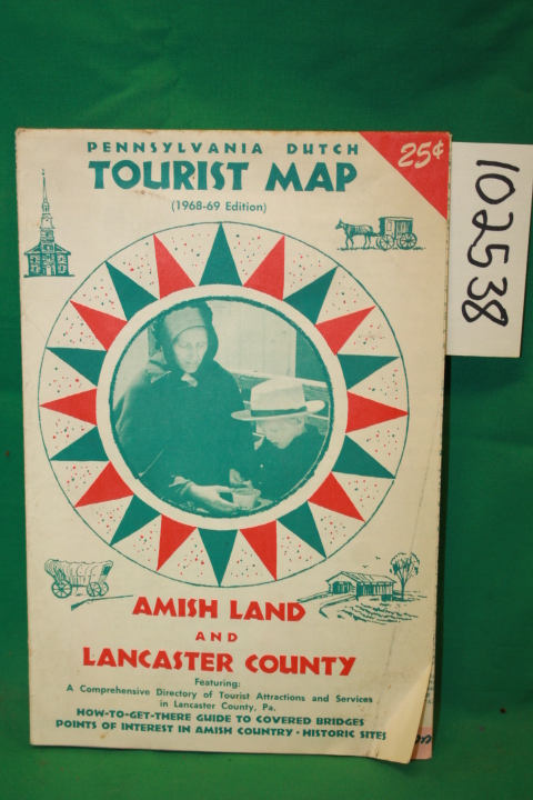 Shenk, Aaron; Photo Arts Co.: Pensylvania Dutch Tourist Map (1968-69 Edition)...