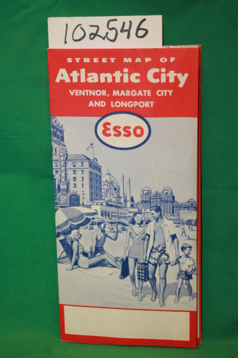 Esso: Street Map of Atlantic City; Ventnor, Margate City and Longport