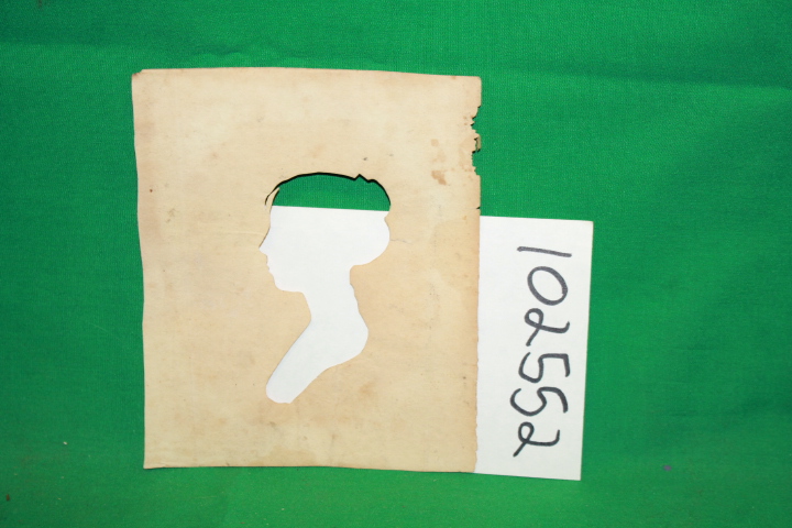 Silhouette of a womans profile: Silhouette of a womans profile