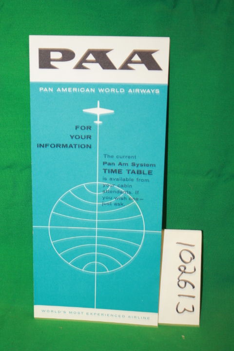 Pan American World Airways, Inc.: Pan American World Ariways Advertising Pamp...