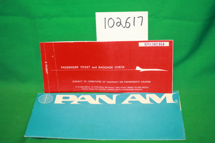 Pan American World Airways, Inc.: Passenger Ticket and Baggage Check in Small...