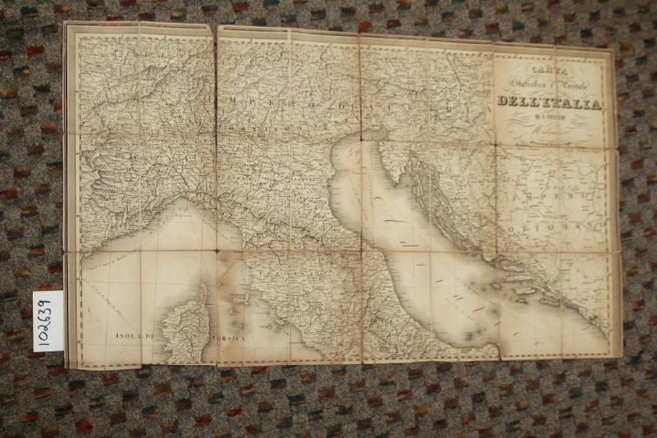 Tucchi, S.: Map of Northern Italy and Western Half of Ottoman Empire (Carta S...