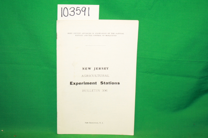 Headlee. Thomas J; New Jersey Agricu...: Some Recent Advances in Knowledge of...