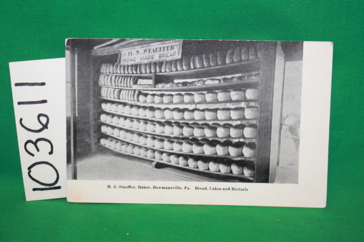 Stauffer, H.S.: Bread, Cakes and Bretzels Post Card