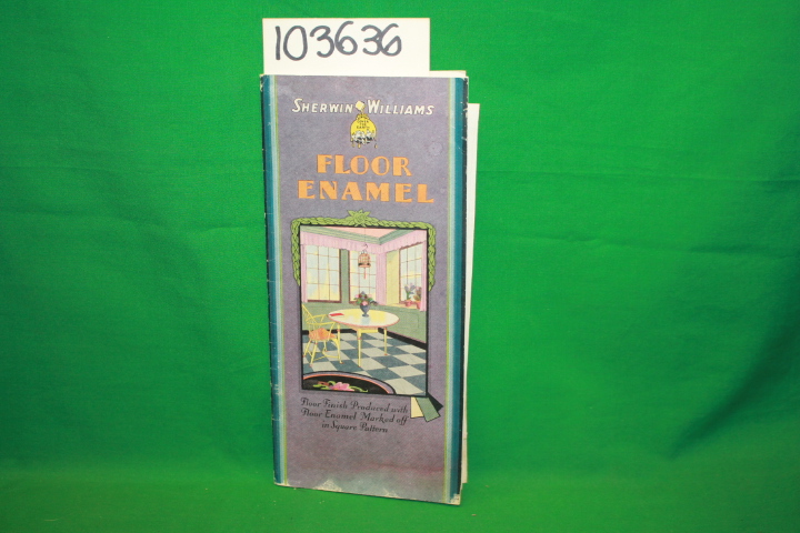 Sherwin Williams: Floor Enamel art deco brochure paint samples