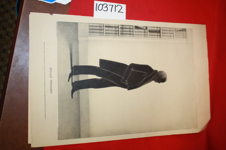 Brown, Wm. H: Governer Silas Wright Sillouette Image Lithograph of E. B. & E....