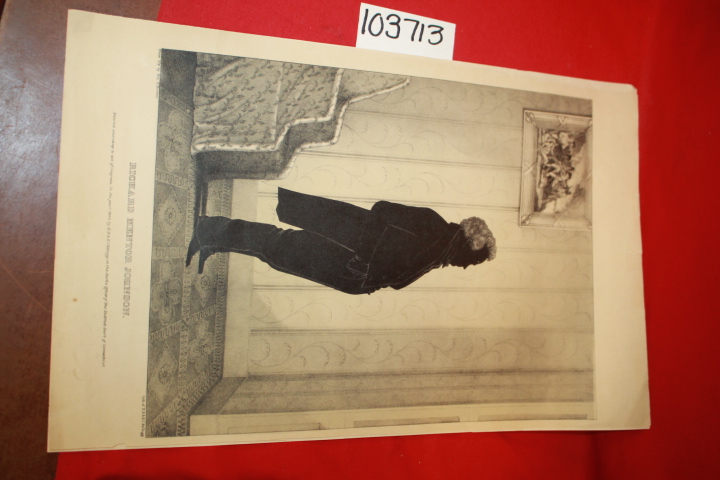 Brown, Wm. H: American Vice President Richard Mentor Johnson Sillouette Image...